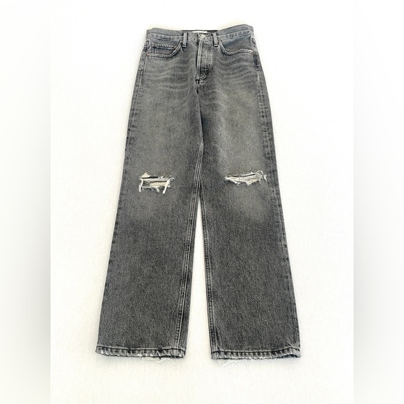 AGOLDE 90's Mid Rise Loose Jeans in Outline - Picture 3 of 12